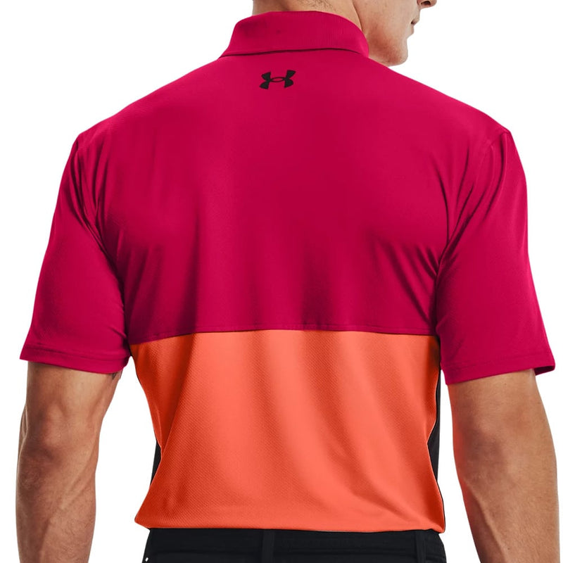 Under Armour Performance Blocked Polo Shirt - Knock Out/Electric Tangerine