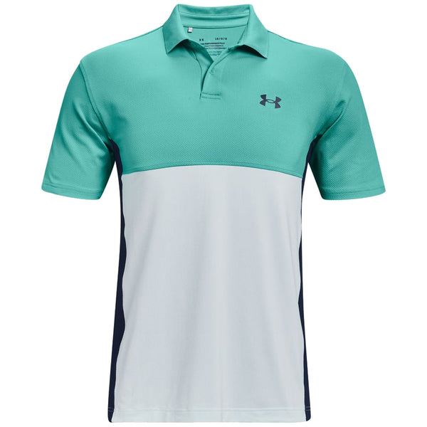 Under Armour Performance Blocked Polo Shirt - Neptune/Sea Mist