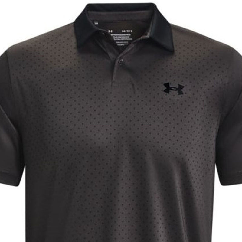 Under Armour Performance Printed Polo Shirt - Jet Grey/Black