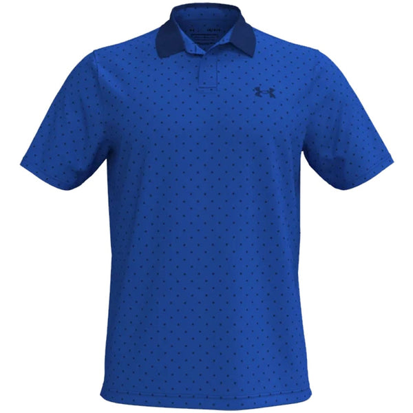 Under Armour Performance Printed Polo Shirt - Versa Blue