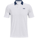 Under Armour Performance Printed Polo Shirt - White/Academy