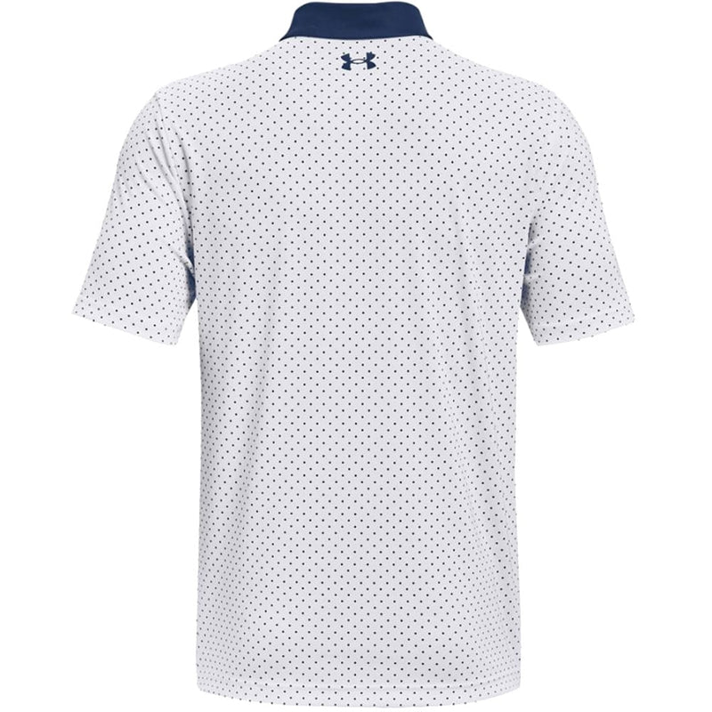 Under Armour Performance Printed Polo Shirt - White/Academy