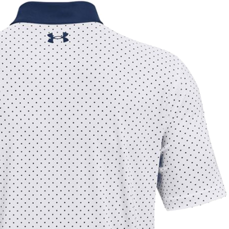 Under Armour Performance Printed Polo Shirt - White/Academy