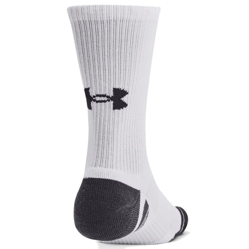 Under Armour Performance Tech Crew Socks (3 Pairs) - White