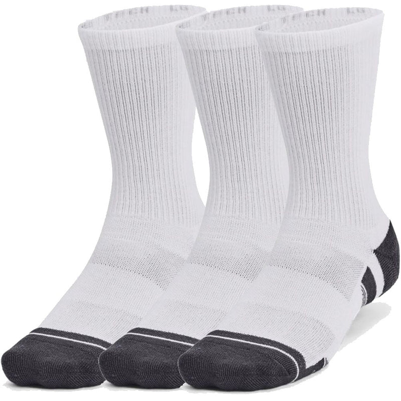 Under Armour Performance Tech Crew Socks (3 Pairs) - White