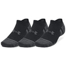Under Armour Performance Tech No Show Socks (3 Pairs) - Black