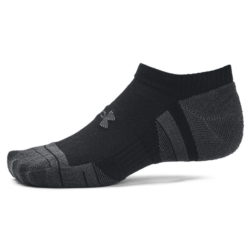 Under Armour Performance Tech No Show Socks (3 Pairs) - Black