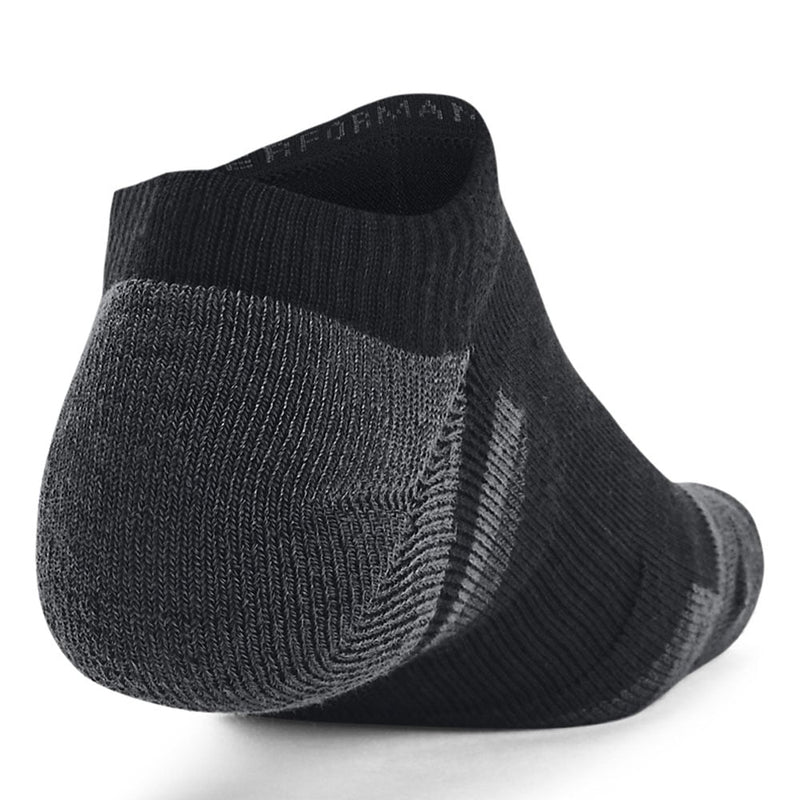 Under Armour Performance Tech No Show Socks (3 Pairs) - Black