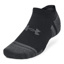 Under Armour Performance Tech No Show Socks (3 Pairs) - Black
