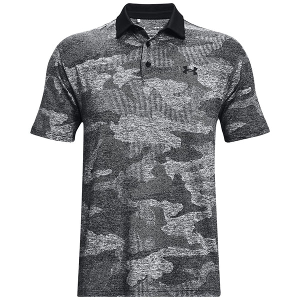 Under Armour Playoff 2.0 Jacquard Polo Shirt - Black/White