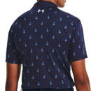 Under Armour Playoff 3.0 Boats Printed Polo Shirt - Midnight Navy/White
