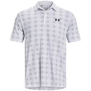 Under Armour Playoff 3.0 Dueces Grid Printed Polo Shirt - White/Midnight Navy