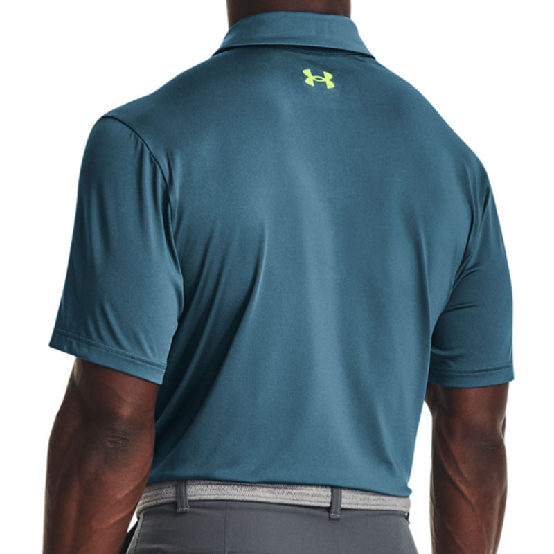 Under Armour Playoff 3.0 Low Round Stripe Polo Shirt Static Blue Sti