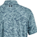Under Armour Playoff 3.0 Palm Sketch Printed Polo Shirt - Still Water/Static Blue