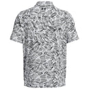 Under Armour Playoff 3.0 Palm Sketch Printed Polo Shirt - White/Black