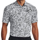 Under Armour Playoff 3.0 Palm Sketch Printed Polo Shirt - White/Black
