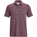 Under Armour Playoff 3.0 Printed Polo Shirt - Midnight Navy/Venom Red