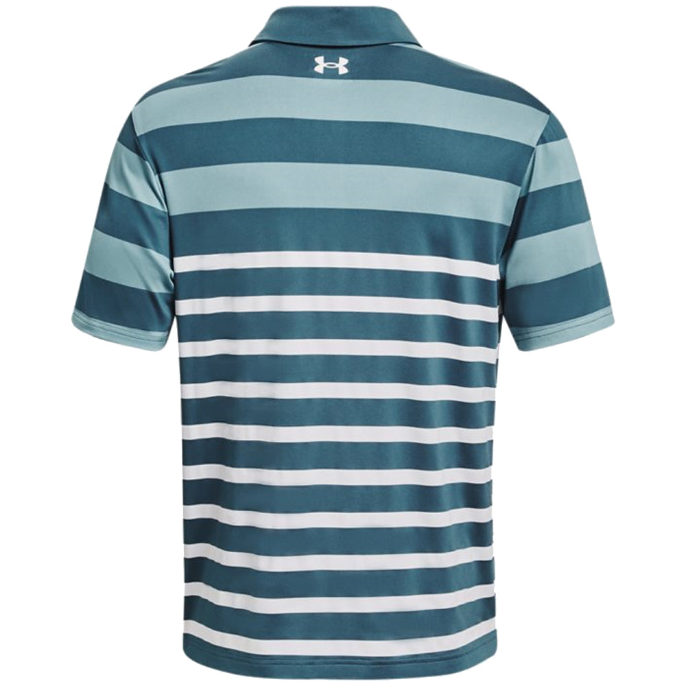 Under Armour Playoff 3.0 Rugby YD Stripe Polo Shirt Static Blue Stil