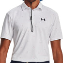 Under Armour Playoff 3.0 Scatter Dot Printed Polo Shirt - White/Pink Shock