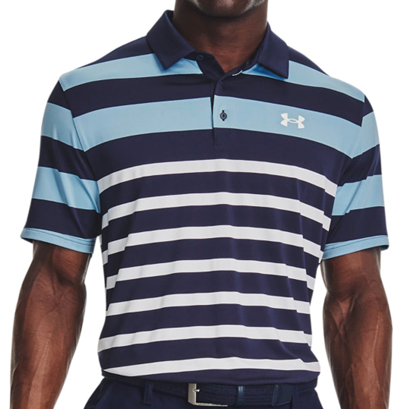 Under armour men's playoff new arrivals core stripe golf polo