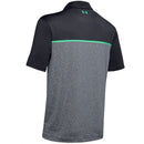 Under Armour Playoff 2.0 Chest Engineered Golf Polo Shirt - Pitch Grey/Green Vapor