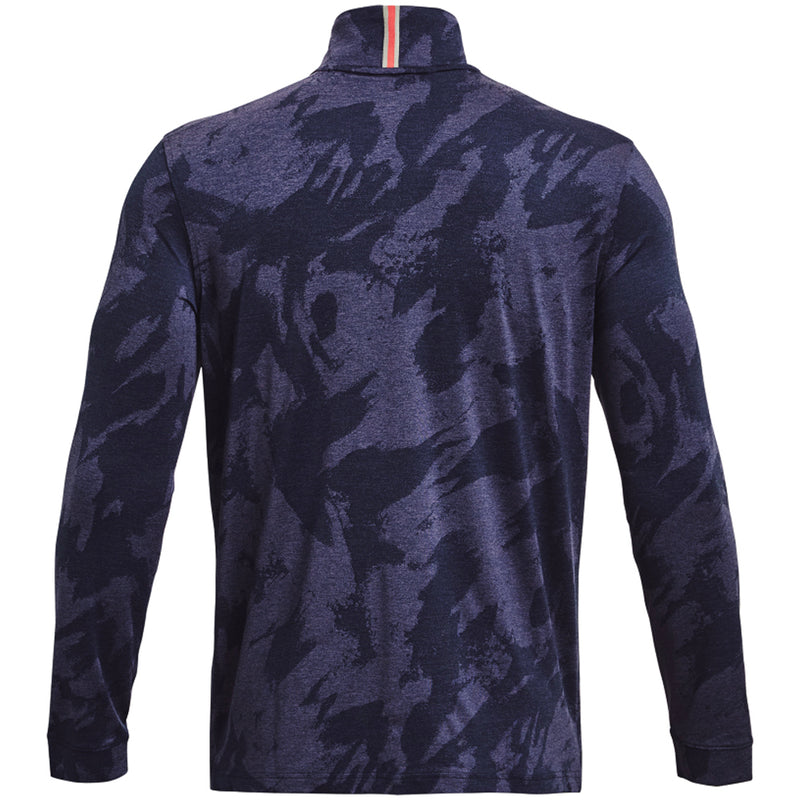 Under Armour Playoff Jacquard 1/4 Zip Pullover - Midnight Navy
