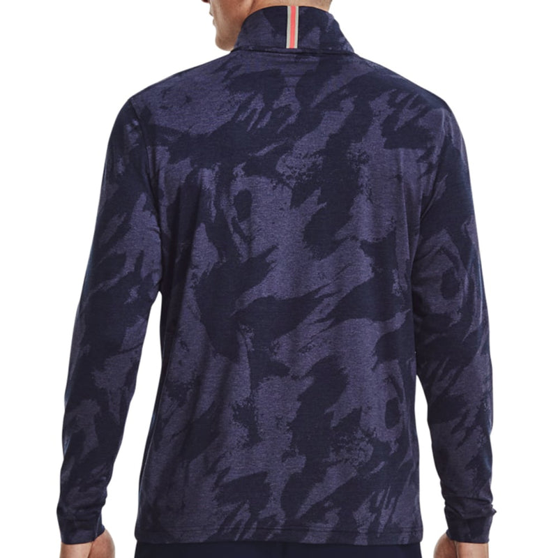 Under Armour Playoff Jacquard 1/4 Zip Pullover - Midnight Navy