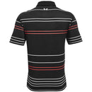 Under Armour Playoff 2.0 Pitch Stripe Polo Shirt - Black/Venom Red