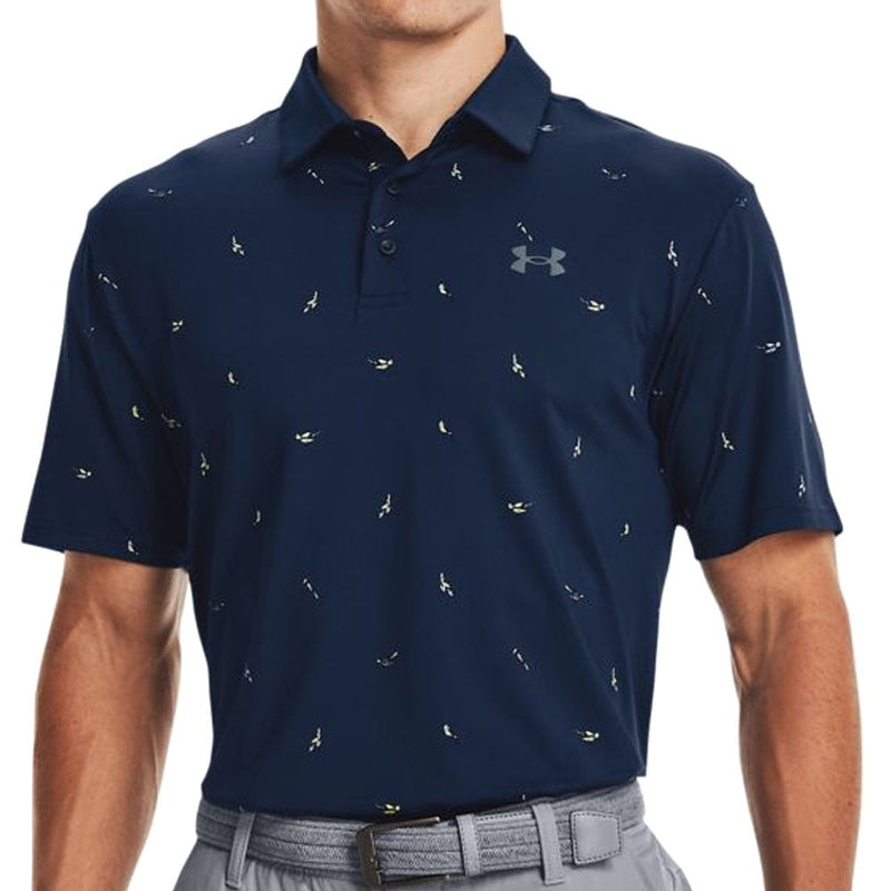 Under Armour Playoff Polo Shirt 2.0 Academy Navy Pitch Grey