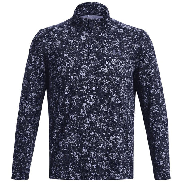 Under Armour Playoff Printed 1/4 Zip Pullover - Midnight Navy