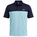 Under Armour T2G Colorblock Polo Shirt - Blue Haze/Midnight Navy/White