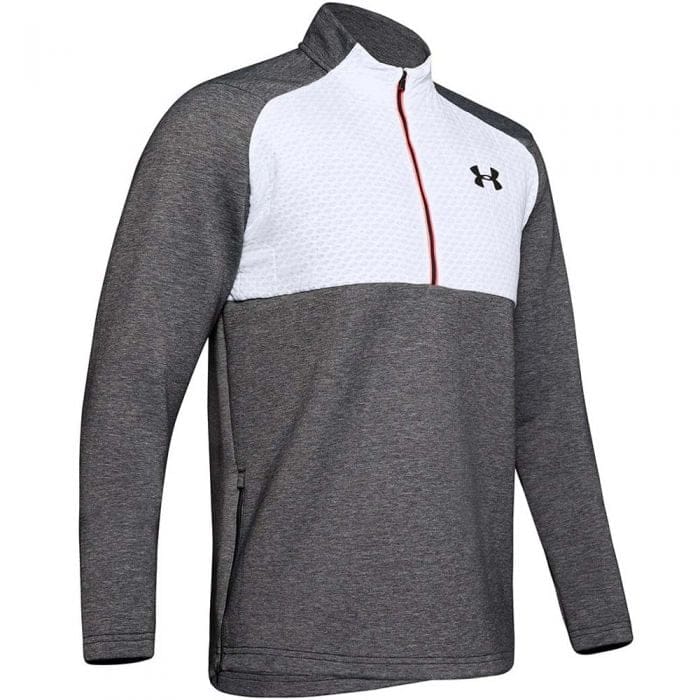Space Reactor 1 2 Zip Sweater Black White