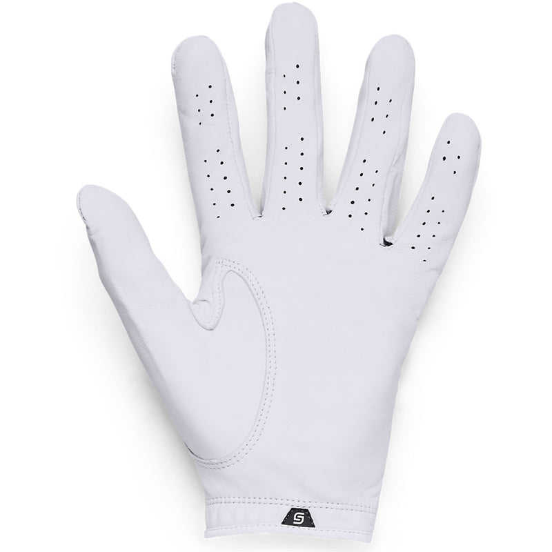 Under Armour Spieth Tour Cabretta Leather Golf Glove - White/Black