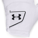 Under Armour Spieth Tour Cabretta Leather Golf Glove - White/Black