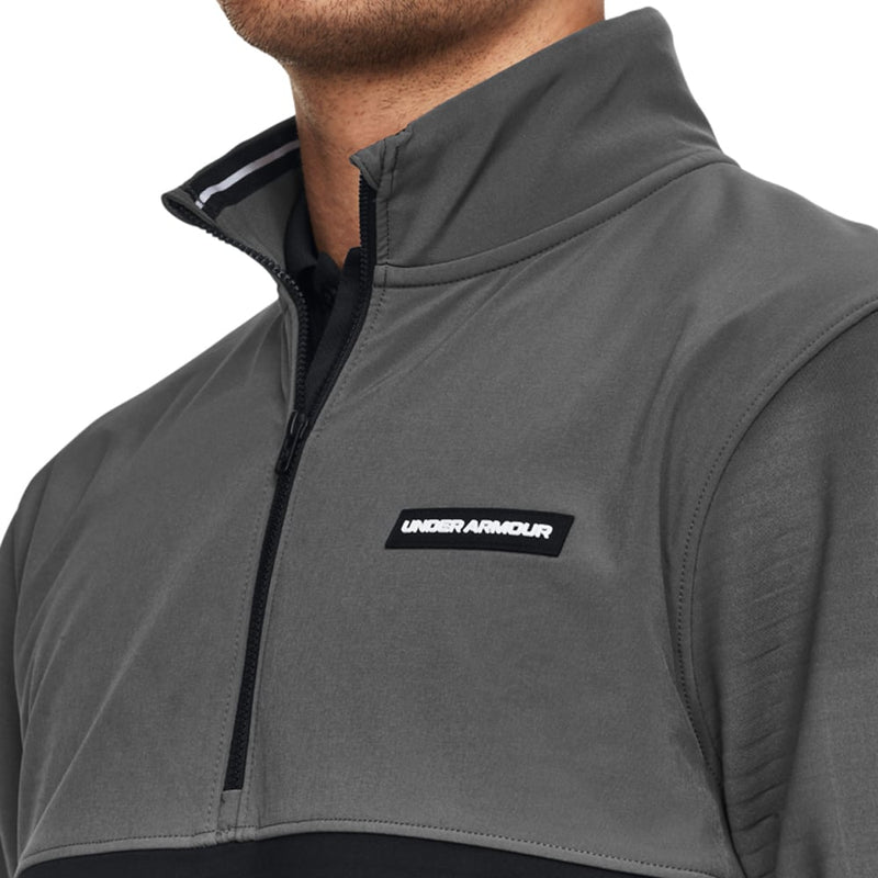 Under Armour Storm Daytona 1 2 Zip Pullover Castlerock White