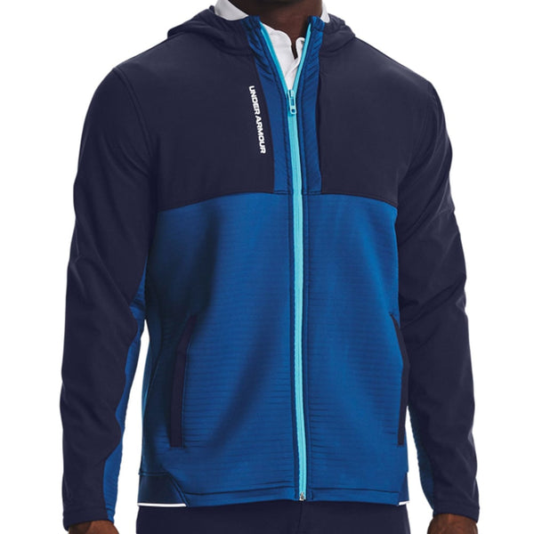Navy blue outlet under armour jacket