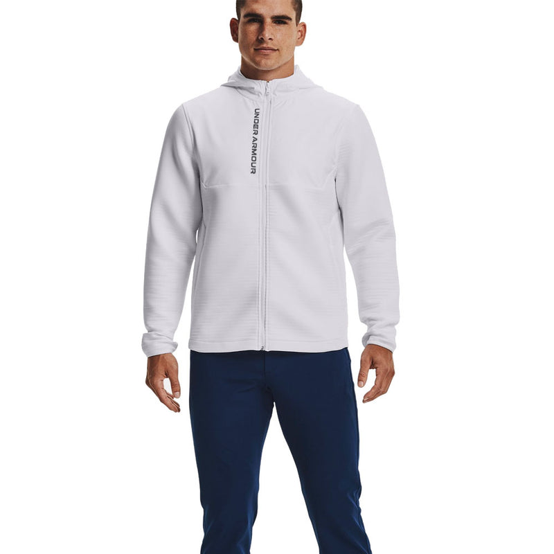 Under Armour Storm Daytona Full Zip Hoodie - White/Halo Grey
