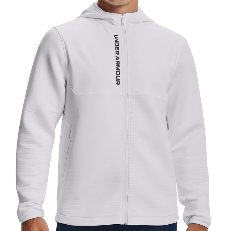 Under Armour Storm Daytona Full Zip Hoodie - White/Halo Grey