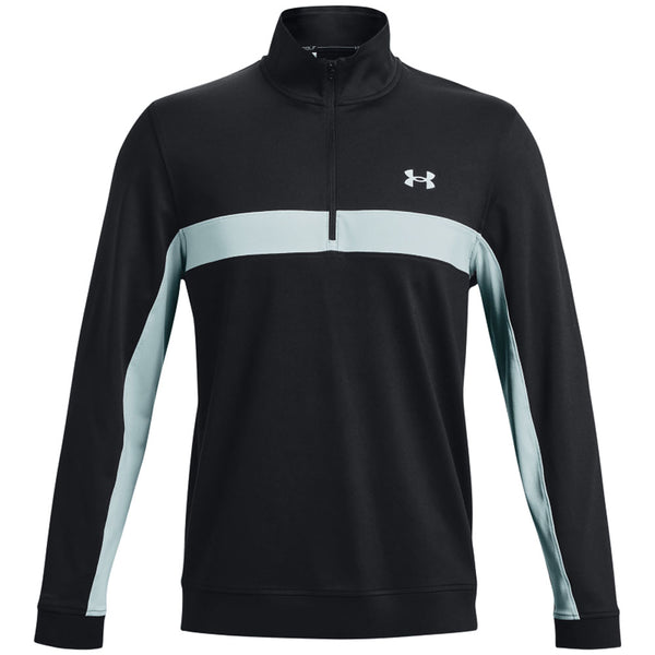 Under Armour Storm Midlayer 1/2 Zip Sweater - Black/Light Blue