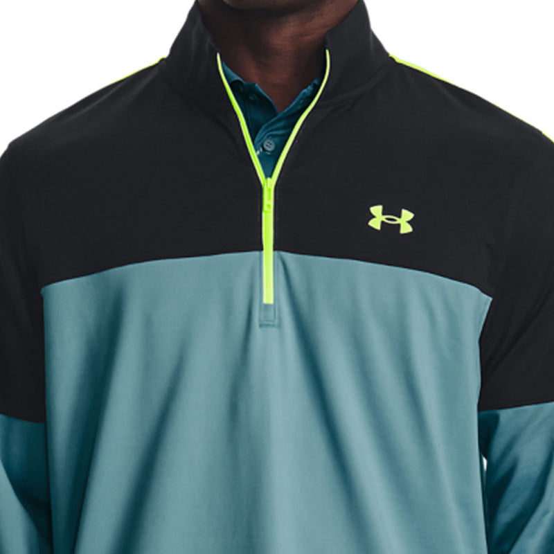 Under Armour Storm Midlayer 1/2 Zip Pullover - Still Water/Black