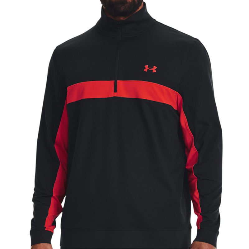 Under Armour Storm Midlayer 1/2 Zip Sweater - Black/Red