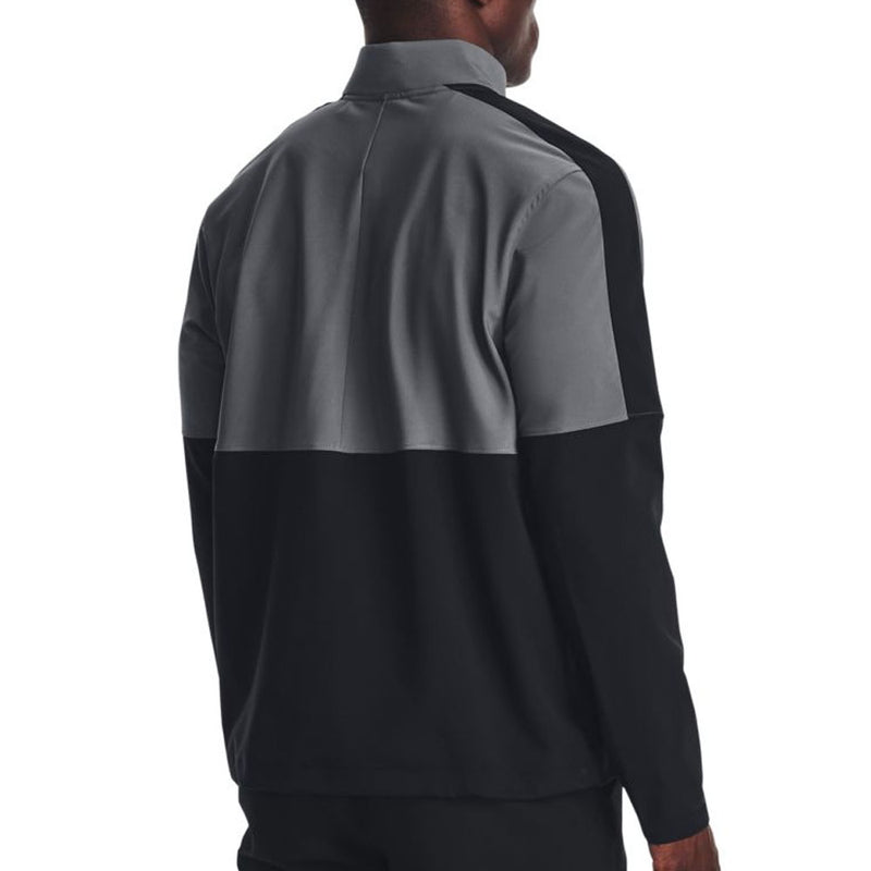 Under Armour Storm Windstrike 1/2 Zip Pullover - Black/Pitch Grey