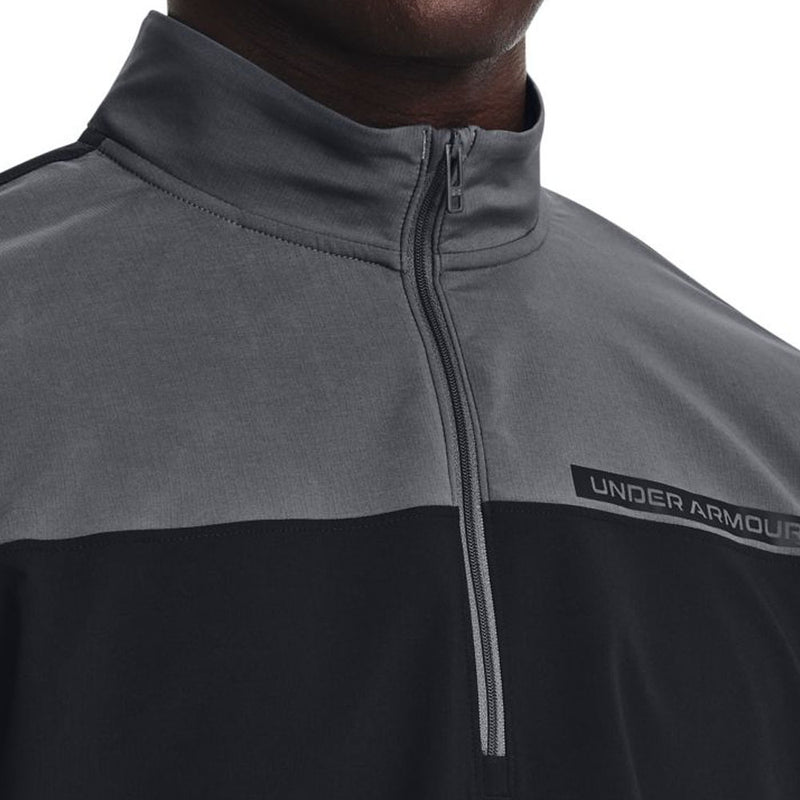 Under Armour Storm Windstrike 1/2 Zip Pullover - Black/Pitch Grey