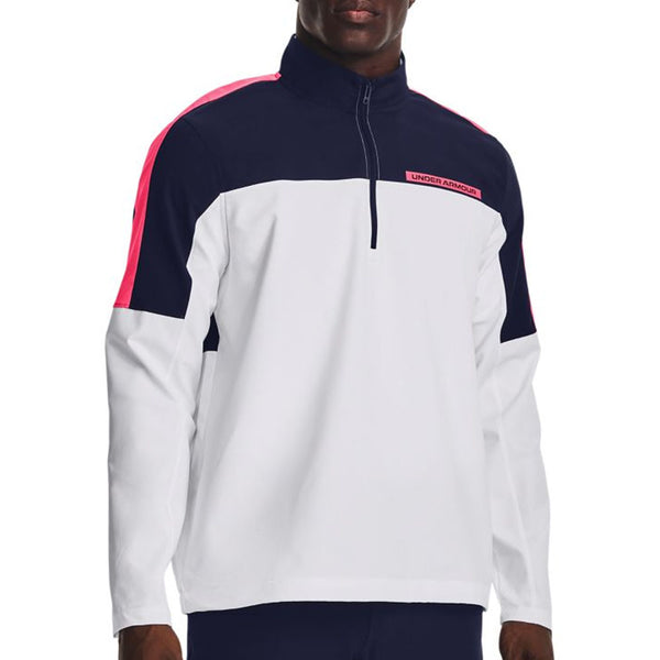 Under Armour Storm Windstrike 1/2 Zip Pullover - White/Midnight Navy