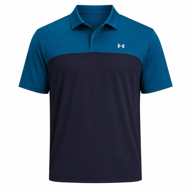 Under Armour T2G Colorblock Polo Shirt - Varsity Blue/Midnight Navy/White