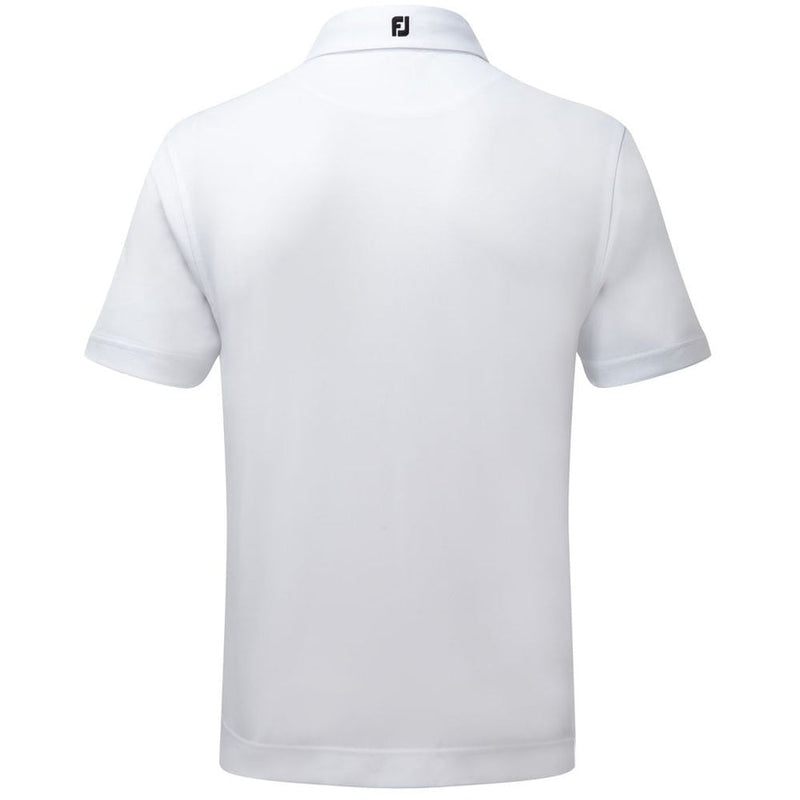 FootJoy Stretch Pique Solid Athletic Polo Shirt - White