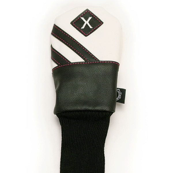 Callaway Vintage X Hybrid Headcover - White/Black/Pink