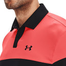 Under Armour T2G Blocked Polo - Black/Venom Red