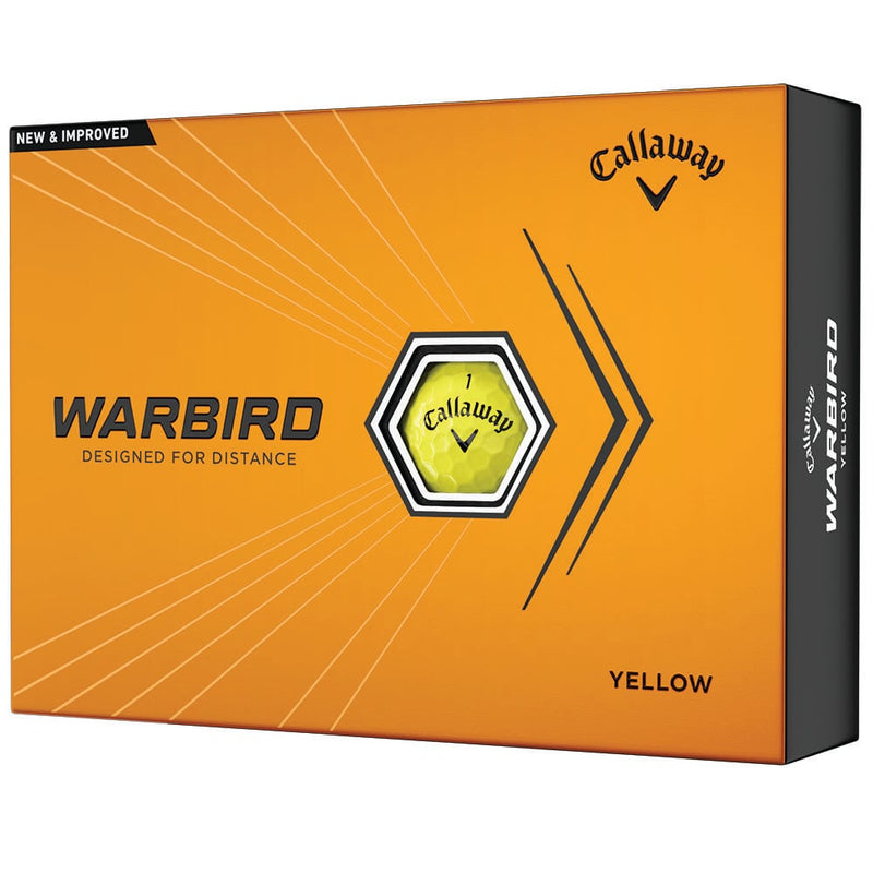 Callaway Warbird Golf Balls - Yellow - 12 Pack