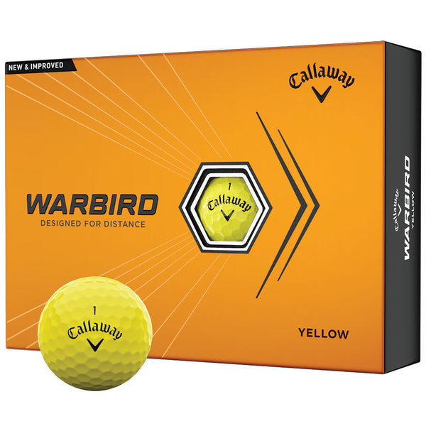 Callaway Warbird Golf Balls - Yellow - 12 Pack